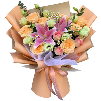 长治11朵玫瑰桔梗百合，陪你每个季节